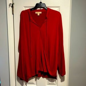 Michael Kors, red blouse 2xl